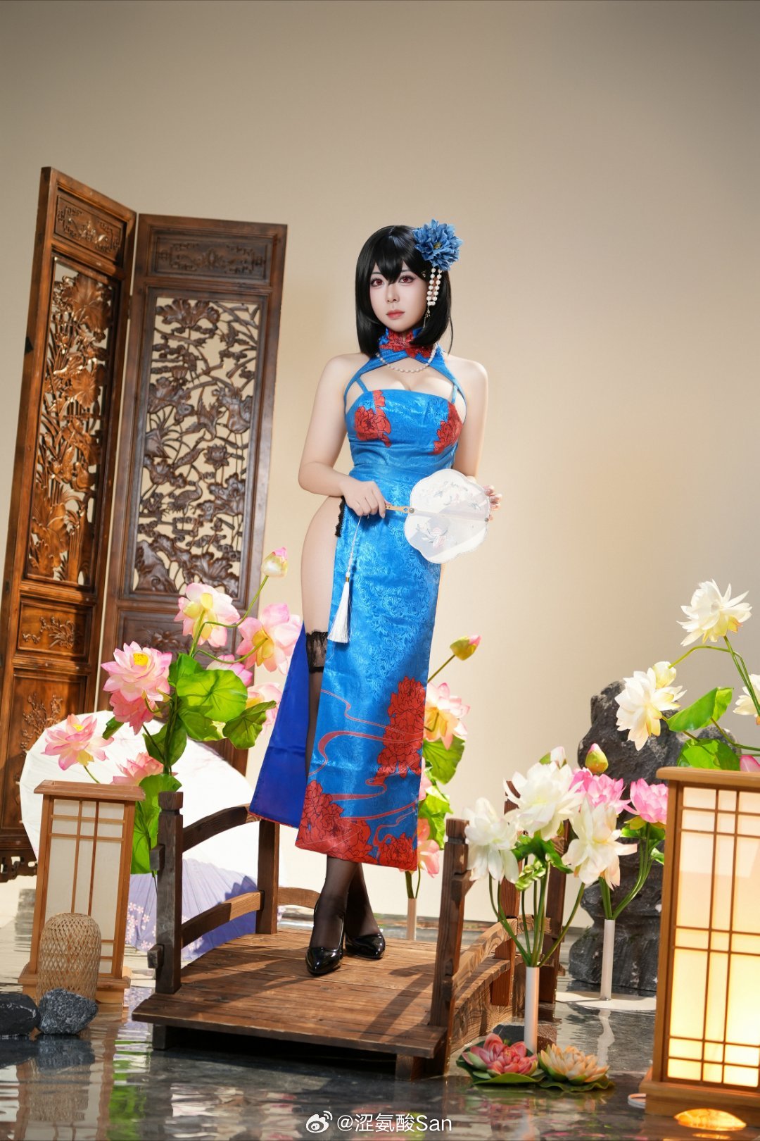 涩氨酸San《碧蓝航线》建武旗袍COSPLAY
