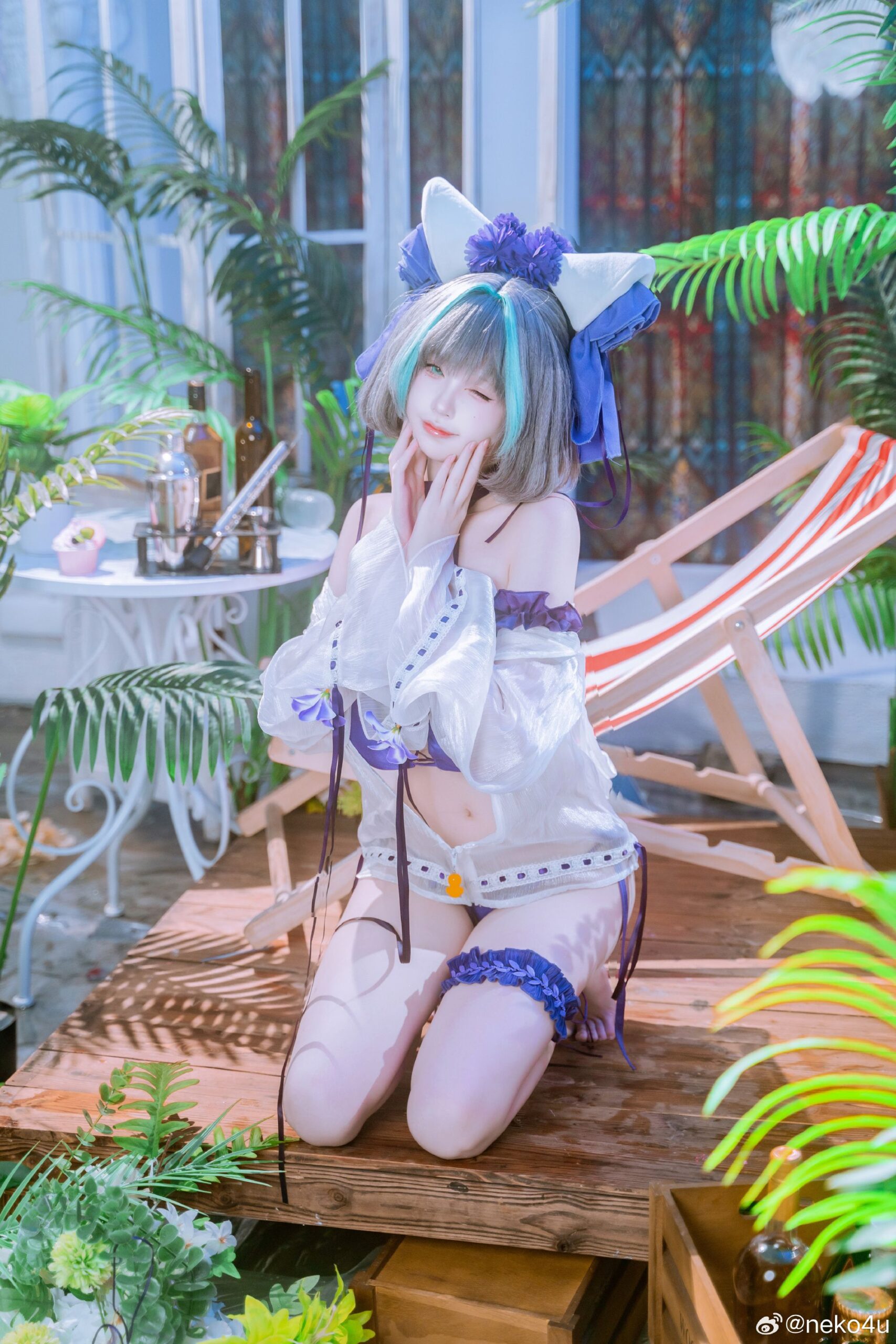 neko4u柴郡泳装COSPLAY写真