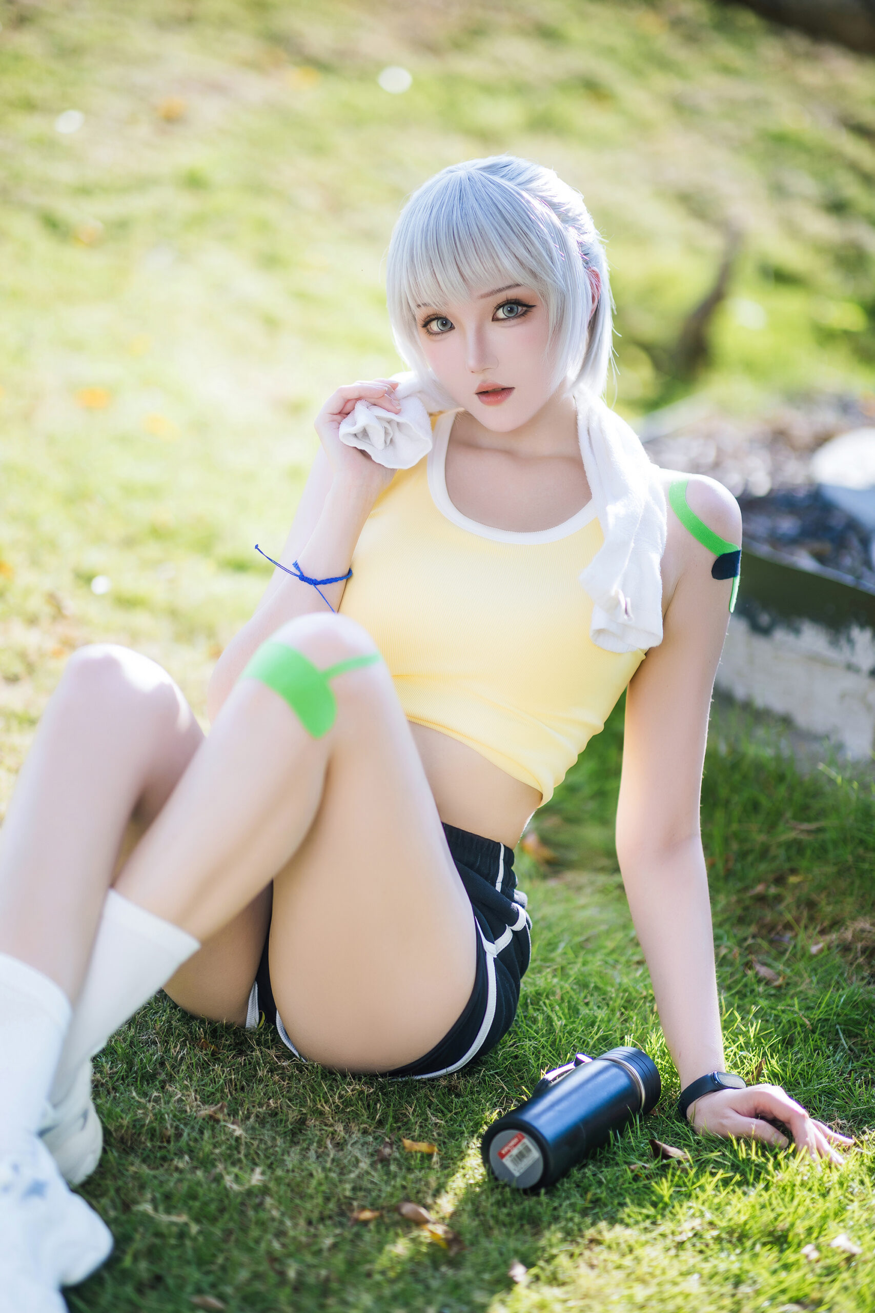 瓜希酱COSPLAY写真白月魁运动服