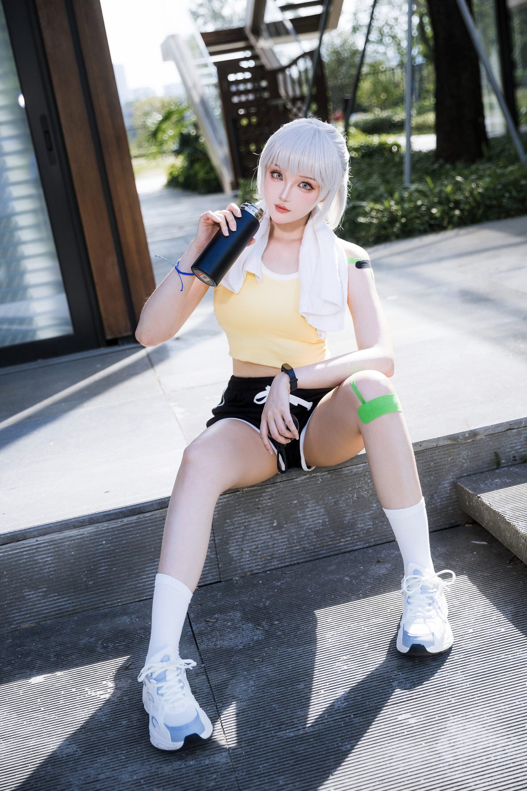 瓜希酱COSPLAY写真白月魁运动服