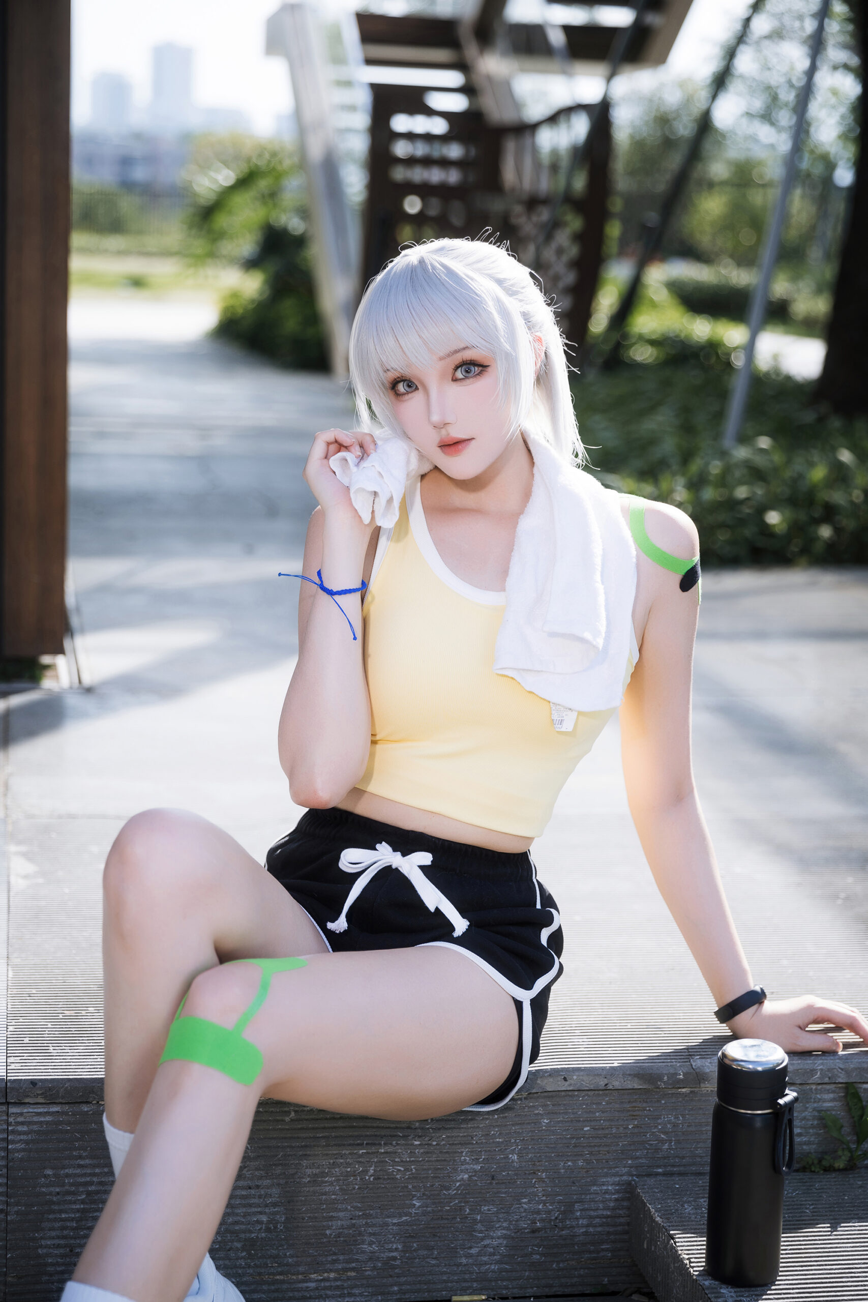 瓜希酱COSPLAY写真白月魁运动服