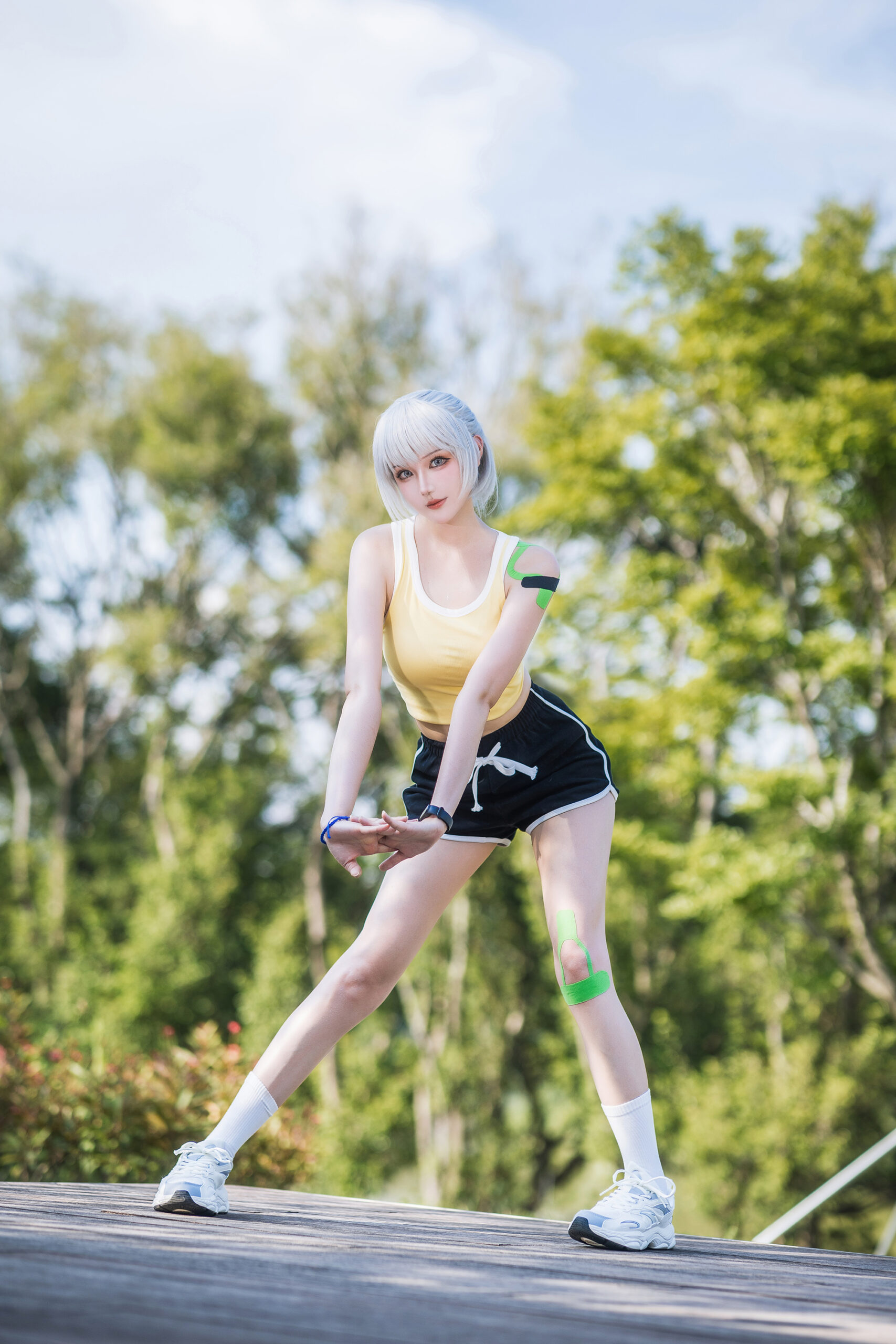 瓜希酱COSPLAY写真白月魁运动服
