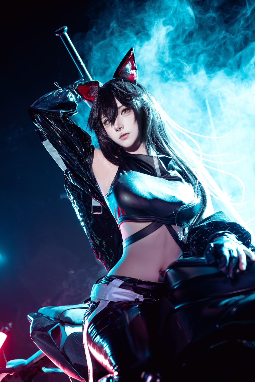 Seya-狮砸《明日方舟》德克萨斯音律联觉COSPLAY图片写真在线看