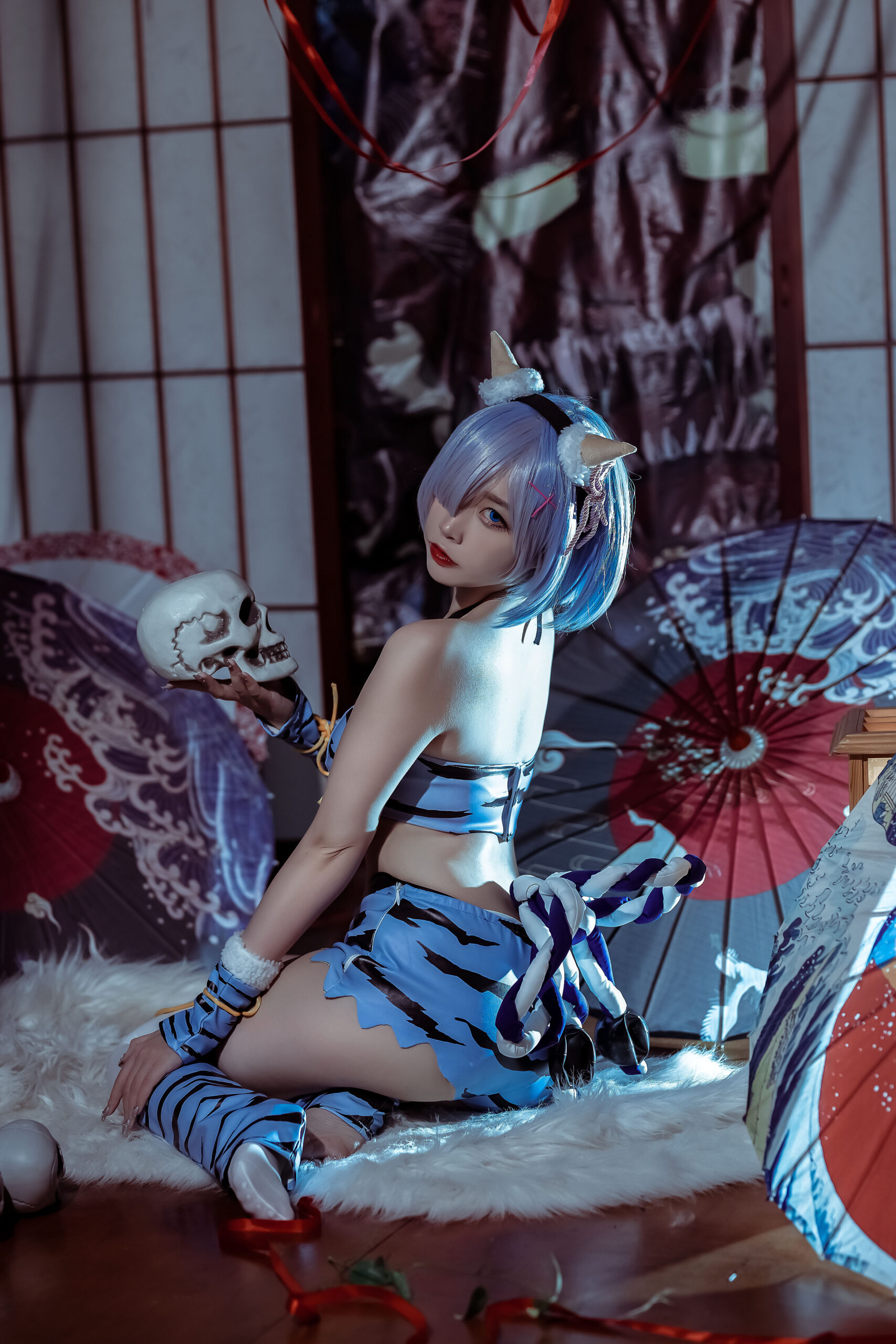 二佐Nisa 蕾姆夏日鬼衣COS写真图集在线看
