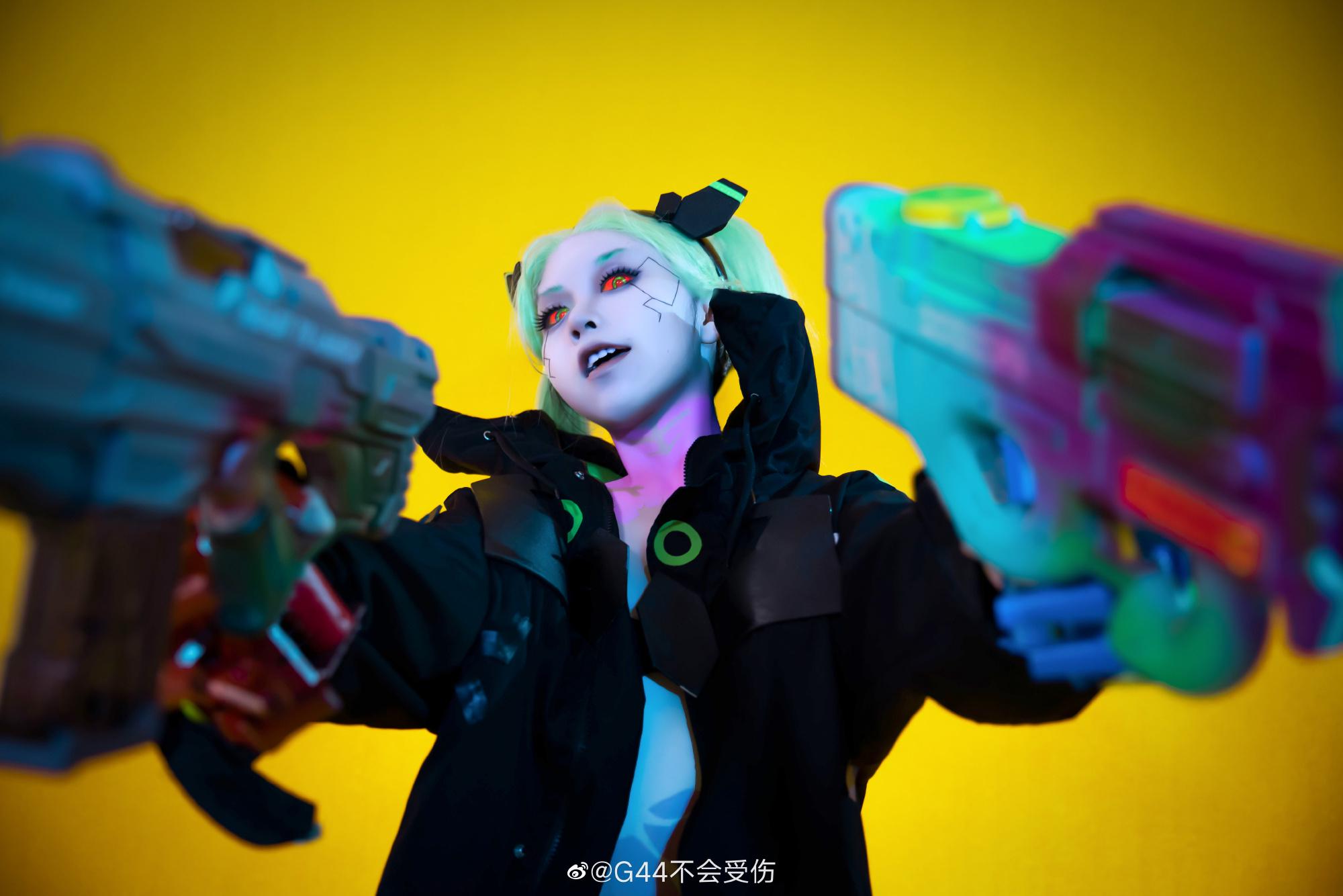 G44不会受伤 COS《赛博朋克边缘行者》瑞贝卡Rebecca角色 G44不会受伤 COS《赛博朋克边缘行者》瑞贝卡Rebecca角色