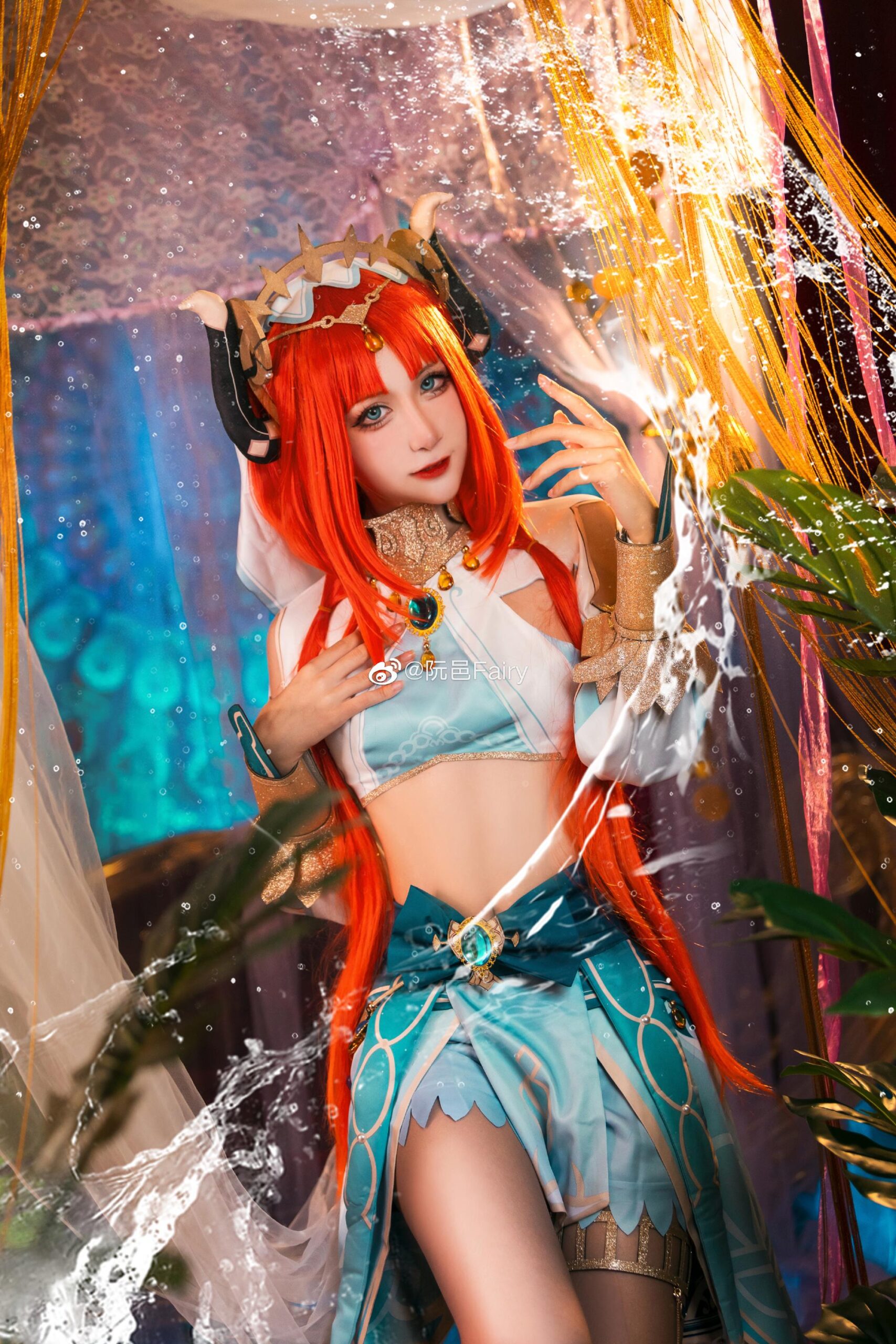 阮邑Fairy《原神》妮露cosplay图片
