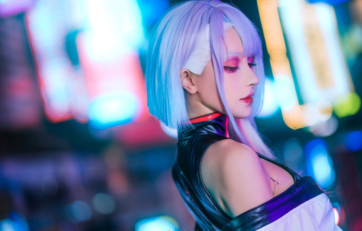 奶狮_《赛博朋克边缘行者》Lucy露西COS美图