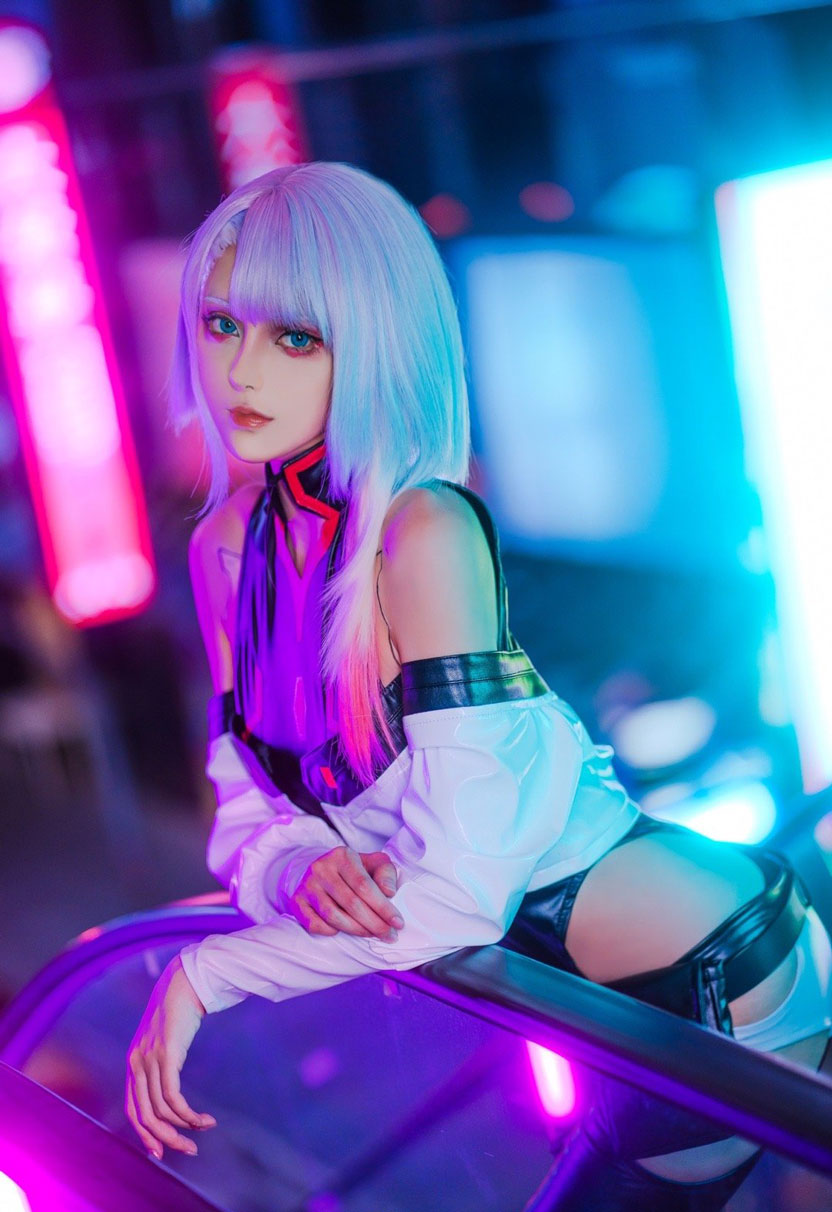 奶狮_《赛博朋克边缘行者》Lucy露西COS美图