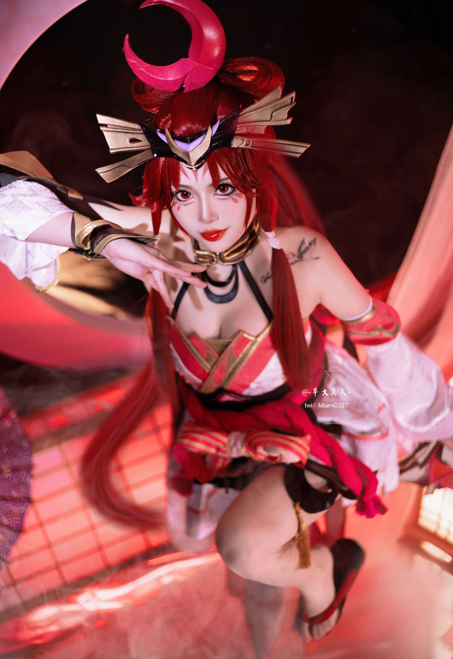羊大真人COS《王者荣耀》不知火舞「绯月行」