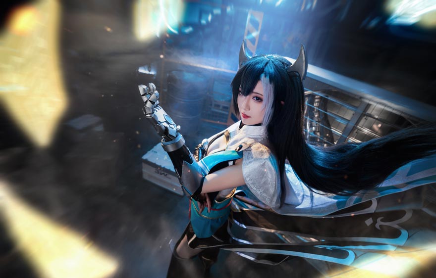 弥音音ww《我的勇者》新魔女「太虚之影·娜贝离诗」COSPLAY太好看了