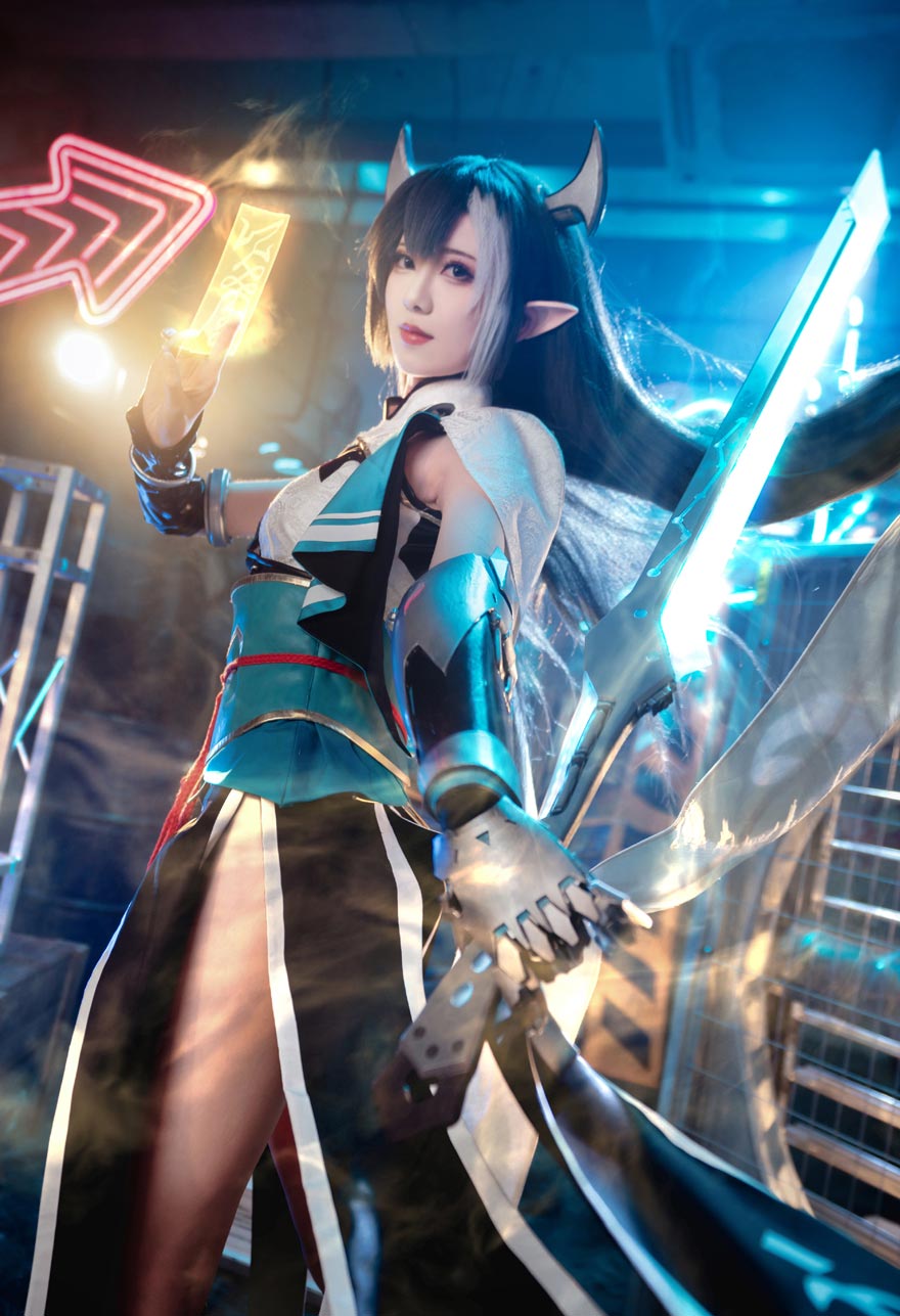 弥音音ww《我的勇者》新魔女「太虚之影·娜贝离诗」COSPLAY太好看了