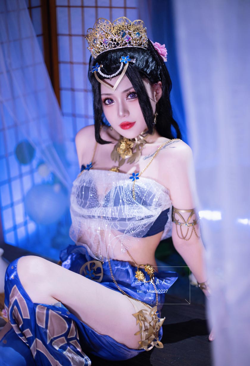 羊大真人COS《永劫无间》迦南「花无痕」西域风