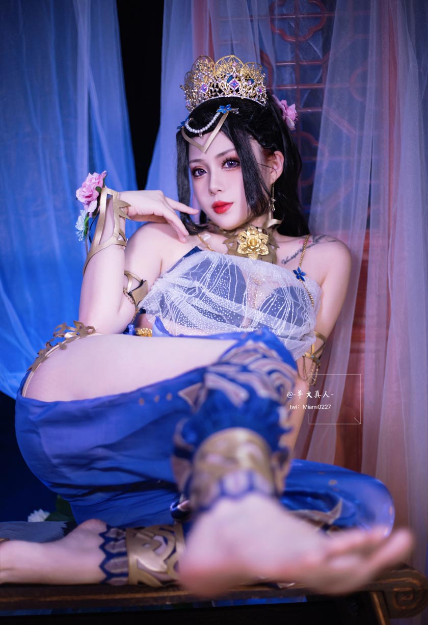 羊大真人COS《永劫无间》迦南「花无痕」西域风